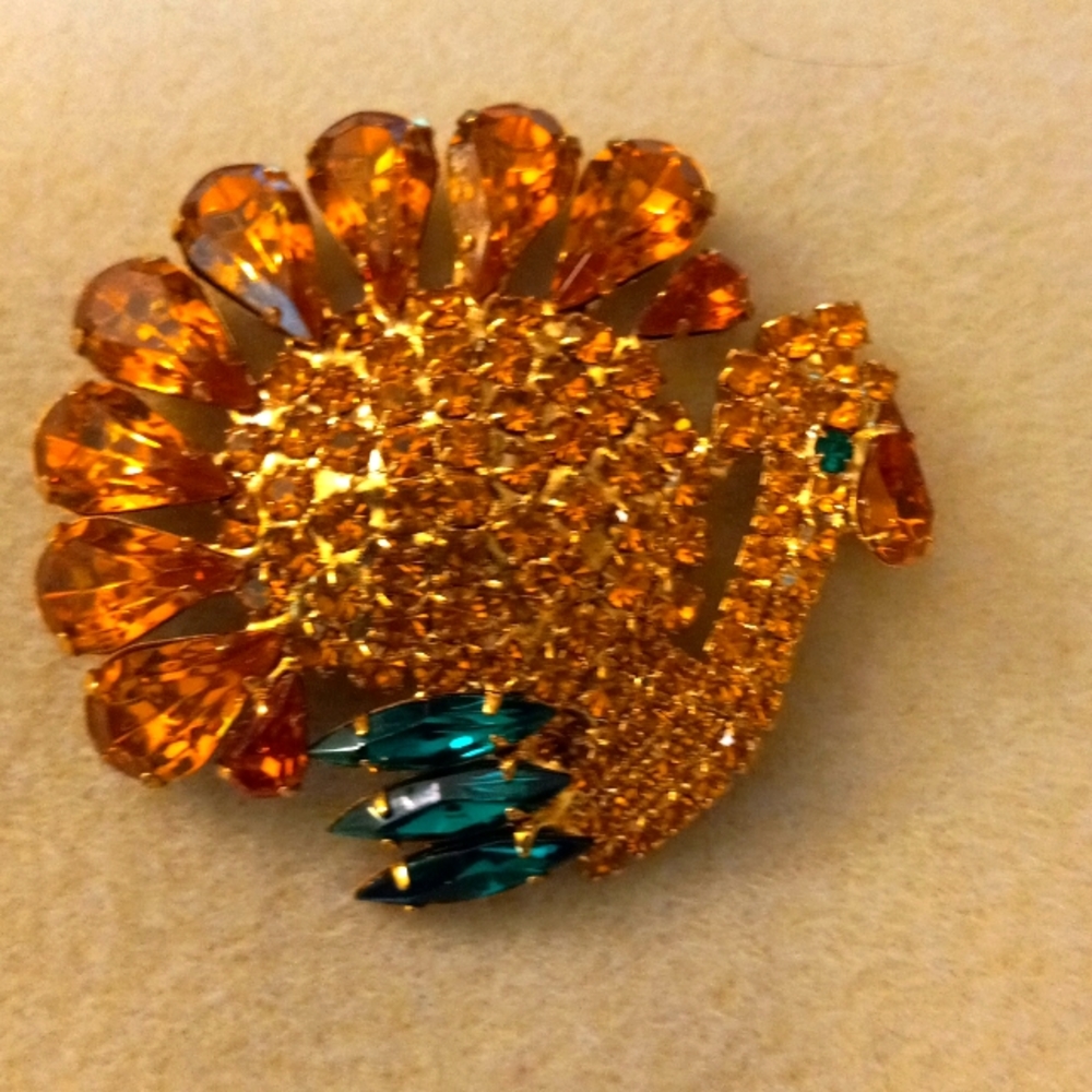 Turkey bling brooch